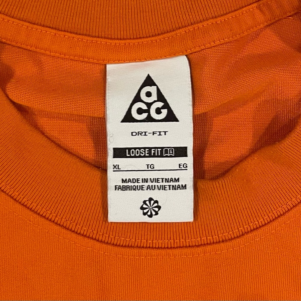 Nike ACG OC Scorpion Shirt Safety Orange HV1290-819 Men’s Size XL - Picture 3 of 8